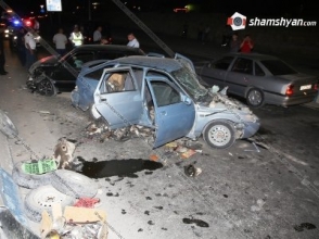Խոշոր վթար Երևանում. վարորդներից մեկը եղել է ոչ սթափ. վիրավորներից 2-ը փոքր երեխաներ են (լուսանկար)